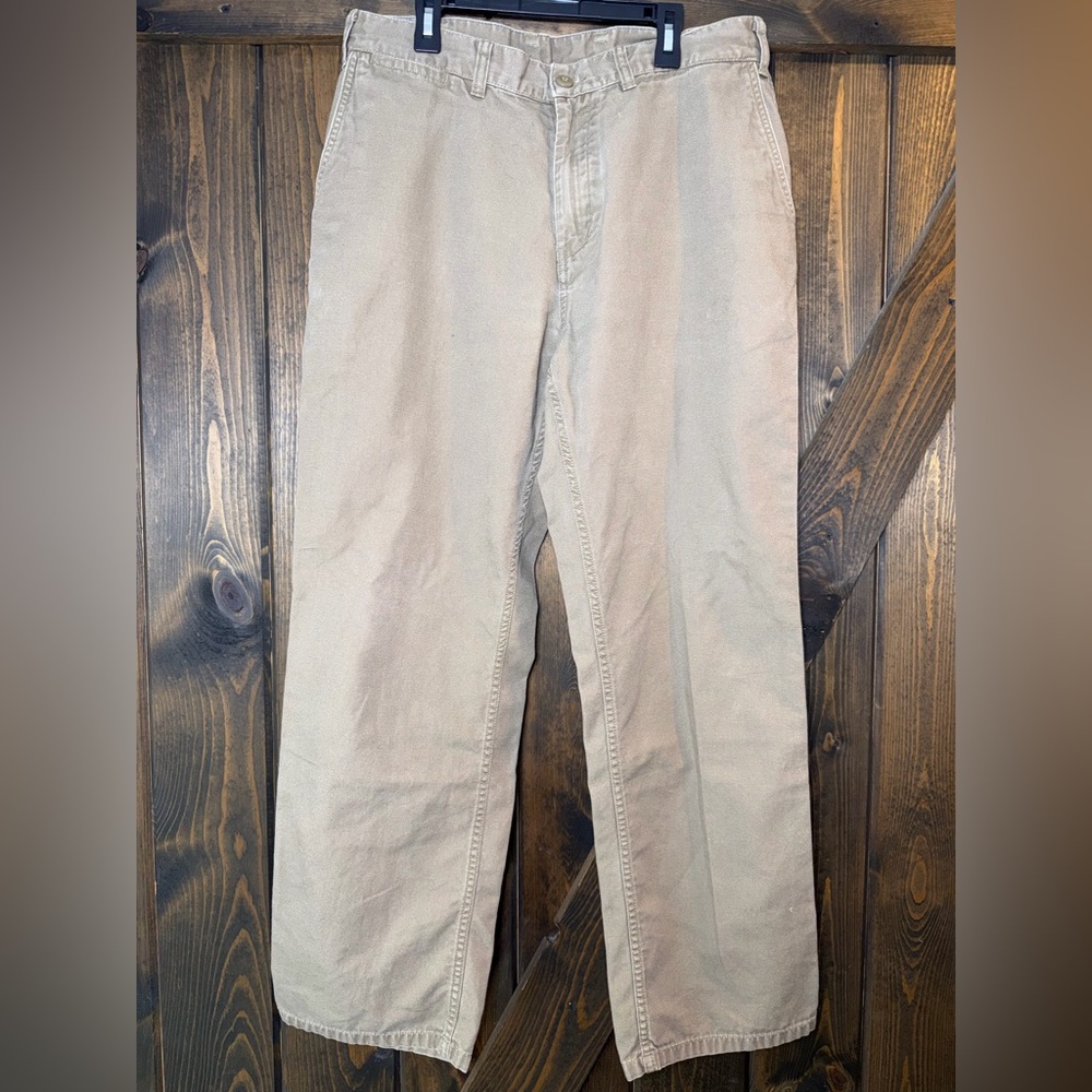 Patagonia Organic Cotton Chino Pants Tan Straight Twill